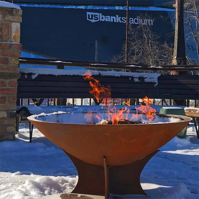 De openlucht Kokende van de de Kombarbecue van de Douanebrand van de Grillcorten van de het Staaltuin Brand Pit Rustic