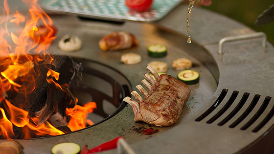 De openlucht Kokende van de de Kombarbecue van de Douanebrand van de Grillcorten van de het Staaltuin Brand Pit Rustic