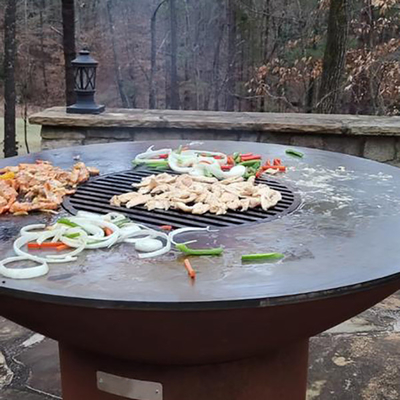 De houtskool Van brandstof voorzien Grills van de Metaal Openlucht Kokende BARBECUE Weerbestendig voor Vleesgroenten