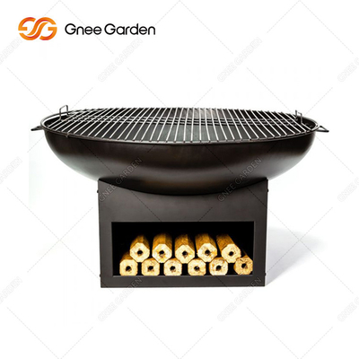 Van de Grillcorten van Plancha van barbecue Openlucht Kokende Grills het Staalbrand Pit Black Colour