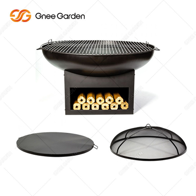 De natuurlijke van het het Staalmetaal van Roestcorten van de de Barbecuegrill Grote Openluchtbrand Pit Customized