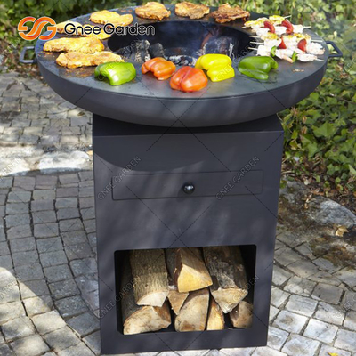 Outdoor Patio Keuken Koken Cortenstaal Houtskool Bbq Grill Custom