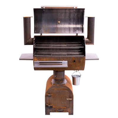 Openluchtcorten-van de de Brandgrill van de Staalbarbecue de Houtskoolroker met de Grillplaat van Cirkelplancha