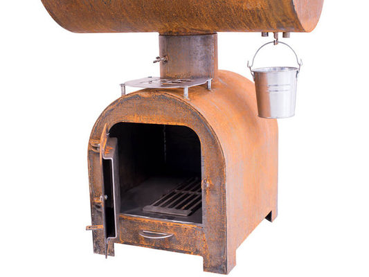Openluchtcorten-van de de Brandgrill van de Staalbarbecue de Houtskoolroker met de Grillplaat van Cirkelplancha