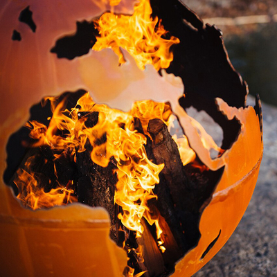 Met de hand gemaakte Corten-Staalbrand Pit Balls Custom Design Fire Pit Balls