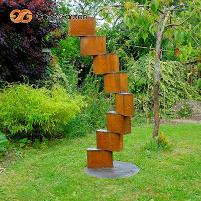 Openluchtcorten-Staalbeeldhouwwerk Groot Rusty Metal Statues For Gardens