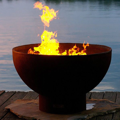 Klantgerichte van de Laserbesnoeiing Draagbare Corten het Staalbrand Pit Outdoor Prerusted van Firepits