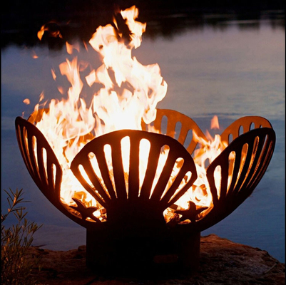 Moderne Openluchtcorten-Staalbrand Pit Bowl Diameter 600mm OEM ODM de Dienst