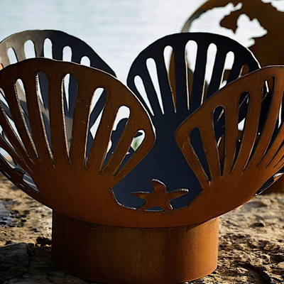 Moderne Openluchtcorten-Staalbrand Pit Bowl Diameter 600mm OEM ODM de Dienst