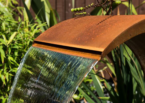 65cm roestten de Aangepaste Buitendecoratie van het Balwater Fontein