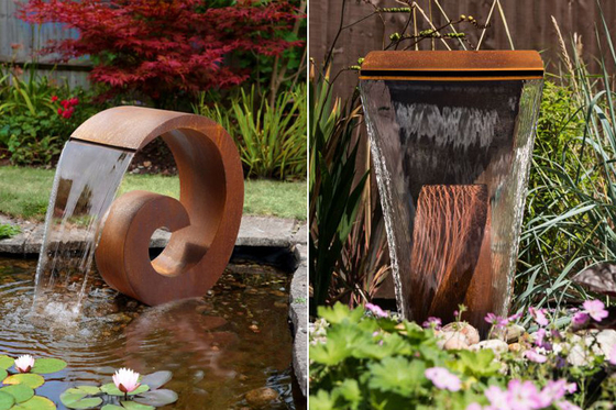 65cm roestten de Aangepaste Buitendecoratie van het Balwater Fontein