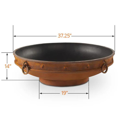 Het Staal van de 37 Duimverwering om Staalbrand Pit Portable Camping Brazier Outdoor