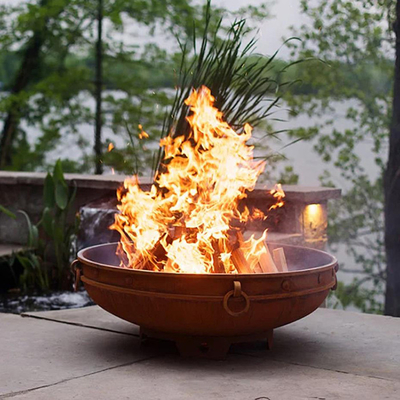 Het Staal van de 37 Duimverwering om Staalbrand Pit Portable Camping Brazier Outdoor