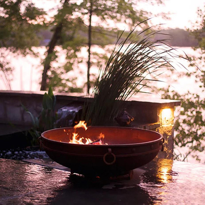 Het Staal van de 37 Duimverwering om Staalbrand Pit Portable Camping Brazier Outdoor