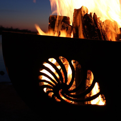 36 Duim roestte Corten-pre Staal Firepits Openlucht met Oxydepatina