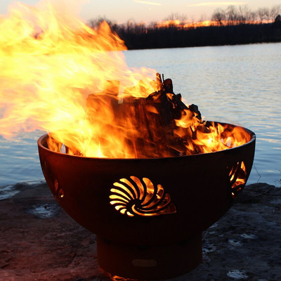 36 Duim roestte Corten-pre Staal Firepits Openlucht met Oxydepatina