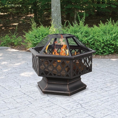 Openlucht van de Brandpit decoration portable wood burning van het Tuinstaal de Brandkuil