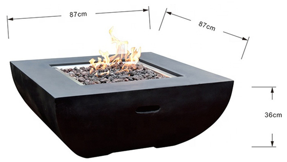 Terras 3mm van de Brandpit weathering steel fire pit van het Propaangas de slijtageweerstand