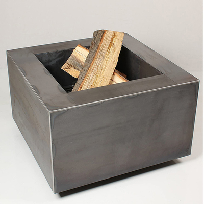 Openluchthout die Vierkante Kuil 600 X 600 X H500mm branden van de Metaalbrand