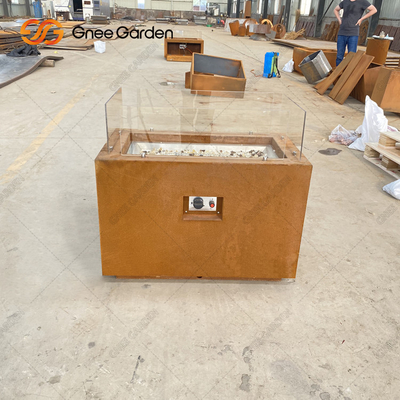 Openluchtcorten-de Brandkuil van Pit Rustic Finish Table Top van de Staal Vierkante Brand