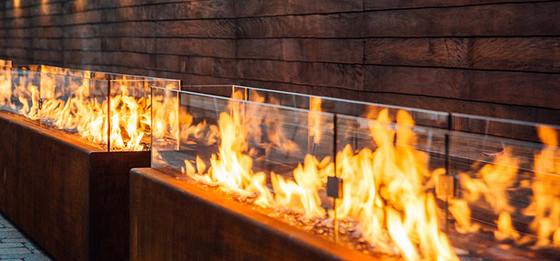 Openluchtcorten-de Brandkuil van Pit Rustic Finish Table Top van de Staal Vierkante Brand