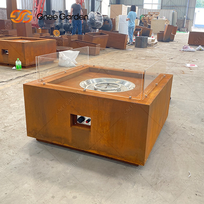 Van het de Open haardterras van het Cortenstaal van het het Meubilairgas het Staalbrand Pit Decorative van Corten