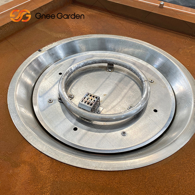 Het openluchtstaal Firepit van Pit Garden Patio Decorative Square Corten van de Staalbrand