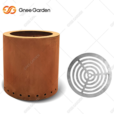 De Brand Pit Outdoor Corten Steel Fire Pit Rusty Wood Burning van het Cortenstaal