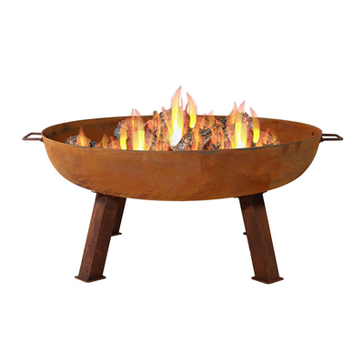 Openlucht van de het Staalbrand van Pit Wood Burning Garden Decorative Corten van de staalbrand de Kuilenkom