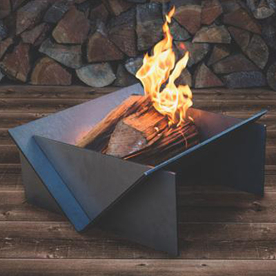 Afneembaar Corten-Staal Firepit GN-vriespunt-333 Openlucht het Verwarmen Geroest Natuurlijk