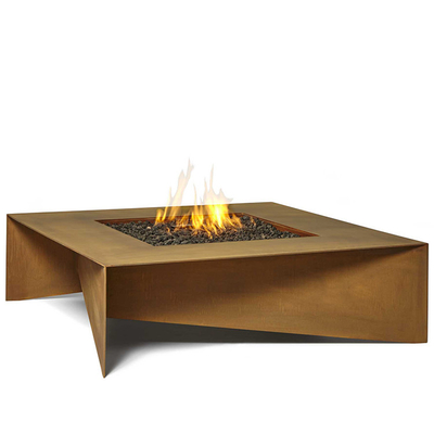 72 de Lijst van duimrusty rectangular corten steel fire het Houten Branden