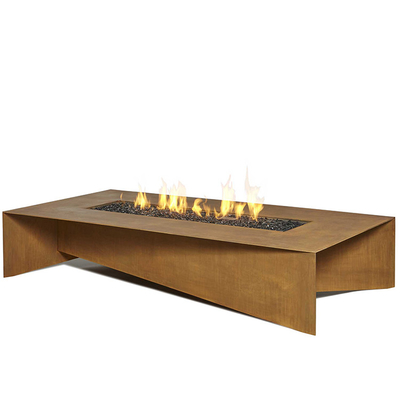 72 de Lijst van duimrusty rectangular corten steel fire het Houten Branden