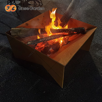Staal Firepit van tuin het Houten Brandende Corten voor Binnenplaats het Kamperen