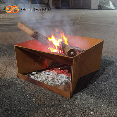 Staal Firepit van tuin het Houten Brandende Corten voor Binnenplaats het Kamperen