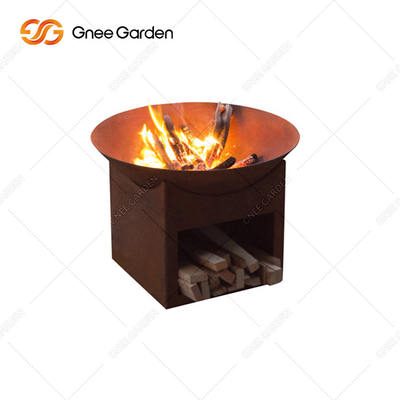 Prerusted Openlucht Houten Brandende Brand Vochtbestendig Pit Patio Wood Fire Pit