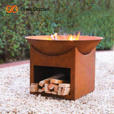 56cm Laserbesnoeiing om Corten-Brand Pit For Garden Decoration