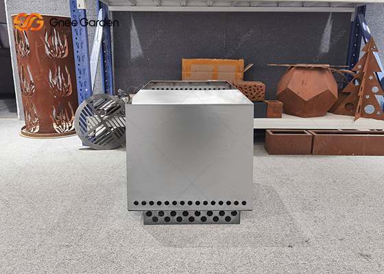 Nieuw Ontwerphout die de Openlucht Rookloze Firepits-Kuil van de Roestvrij staalbrand branden