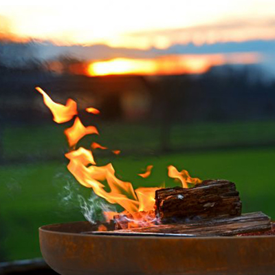 Van de het Staalbrand van Corten van de terras het Openluchttuin Branden van de Kompit large rust heavy wood