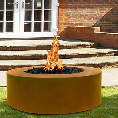 Het ronde Openlucht van de het Staalbrand van Tuincorten Branden van Pit Camping For Outside Wood
