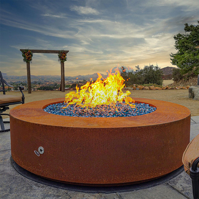 900mm Pre Geroeste Corten Staalbrand Pit Round Outside Garden