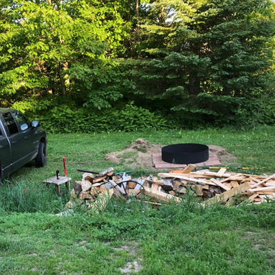 Het openluchtcorten-Hout die van Pit Garden Round Fire Bowl van de Staalbrand Zwarte Kleur branden