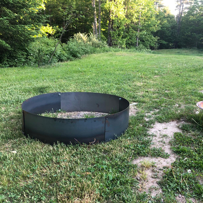 Het openluchtcorten-Hout die van Pit Garden Round Fire Bowl van de Staalbrand Zwarte Kleur branden