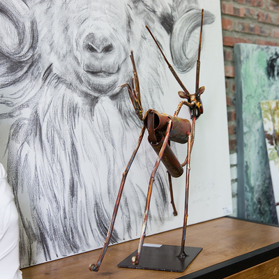 Het klantgerichte Beeldhouwwerk van het Kunstwerk Abstracte Brons voor Hoteldecoratie