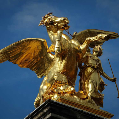 Reuzetuv van het het Paardbeeldhouwwerk van het Brons Decoratieve Openluchtmetaal Norm