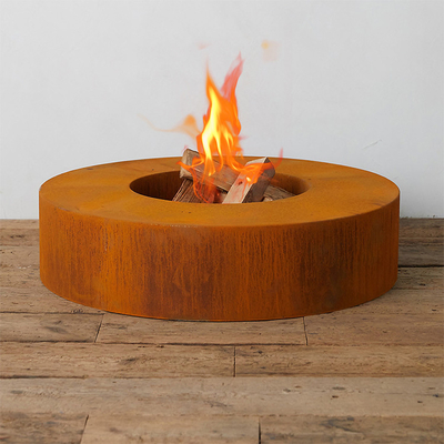 Decprative om Houten Brandende Corten-Staalbrand Pit Bowl 70cm