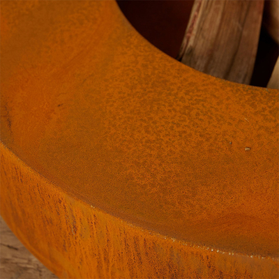 Decprative om Houten Brandende Corten-Staalbrand Pit Bowl 70cm