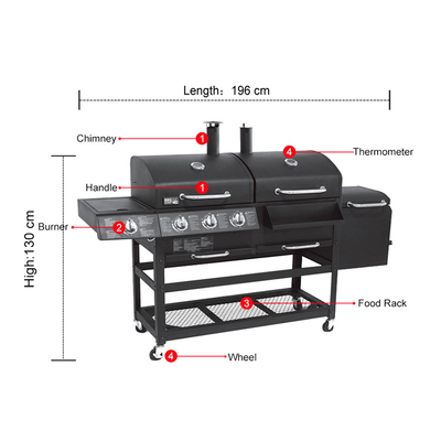 De Grillfornuis van het gaspropaan Openlucht het Koken Grills Multi Functioneel