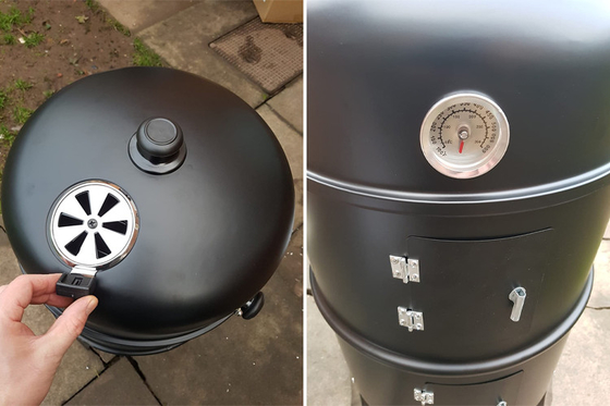 Modern Corten-Staal Rusty Camping Barbecue Grill Wood die het Openlucht Koken branden