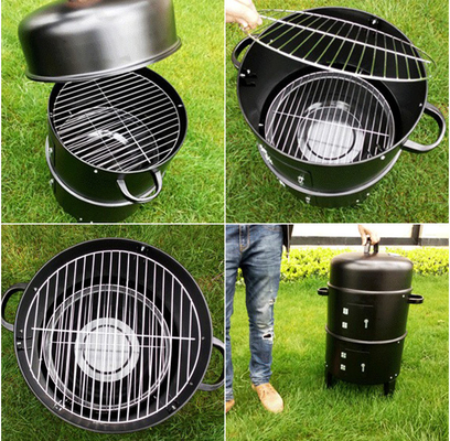 18“ Draagbare de Houtskoolgrill 3 van Hoogte Openlucht Kokende Grills in Multifunctionele 1