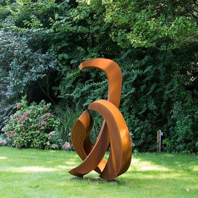 OEM van het Gazonbeeldhouwwerken van het Verweringsstaal het Metaal Rusty Metal Yard Sculptures Outdoor